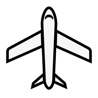 Airplane icon. Travel. Aviation. Editable vector.