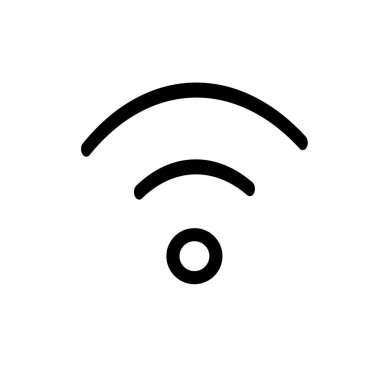 Thin Wi-Fi icon. Net work icon. Editable vector.