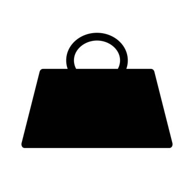 Handbag silhouette icon. Luggage icon. Editable vector.