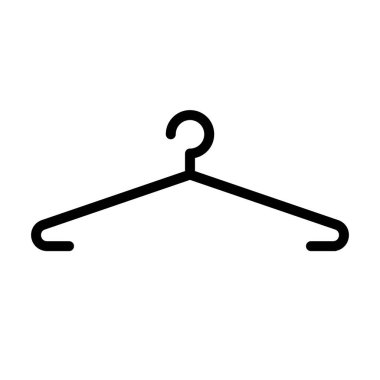 Hanger for suits and jackets. Editable vector.