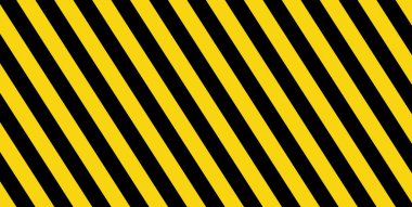 Black yellow stripe wall background. Stripes for construction, hazard and industry. Road warning. Editable vector.