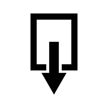 Download silhouette icon. Import. Editable vector.