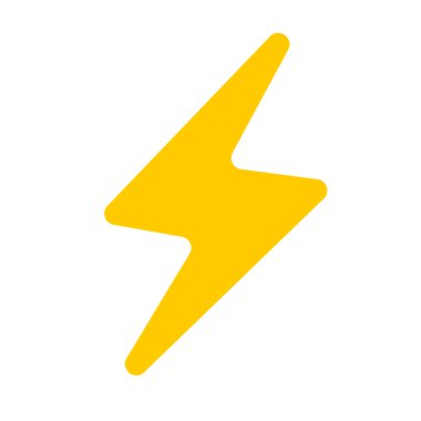Lightning Icon. Energy icon. Charging. Editable vector.