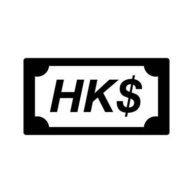 Hong Kong dollar icon. Editable vector.