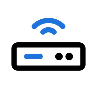 Wi-Fi router. Wi-Fi hotspot. Editable vector.