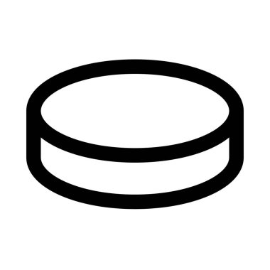 Basit bir madeni para ikonu. Para birimi. Düzenlenebilir vektör.