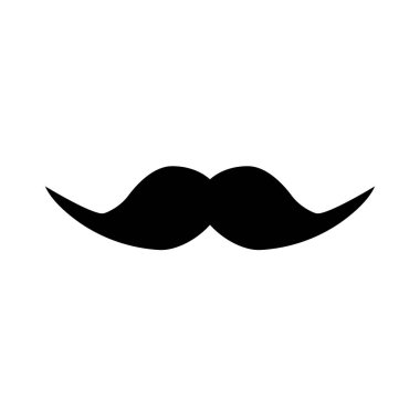 Harika bıyık ikonu. Beyler. Düzenlenebilir vektör.