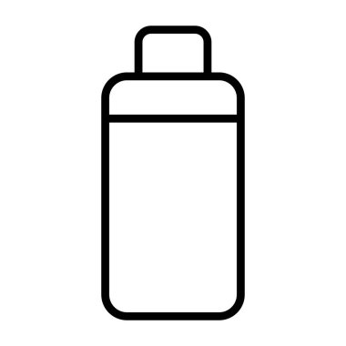 Basit plastik şişe ikonu. Düzenlenebilir vektör.