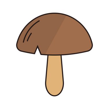 Mushroom icon. Mushroom harvest. Editable vector.