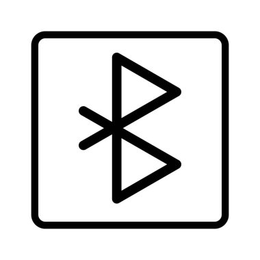 Simple Bluetooth box icon. Editable vector.