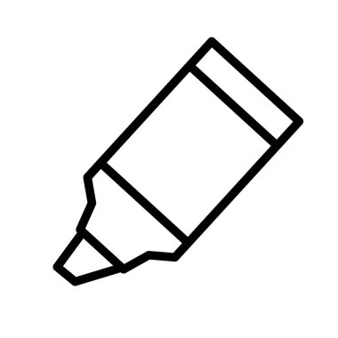 Simple marker icon. Drawing. Editable vector.