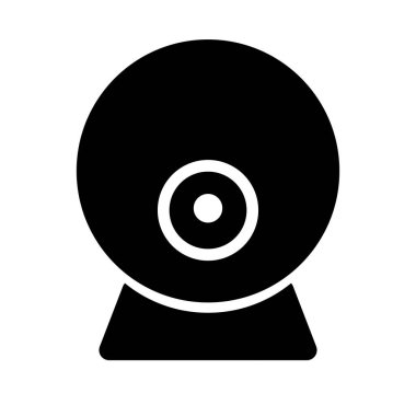 IP camera silhouette icon. Editable vector.