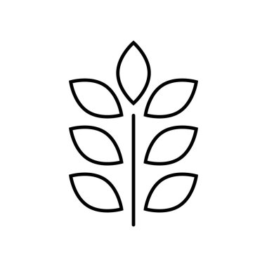 Wheat Sign. Grain. Ingredient. Editable vector.