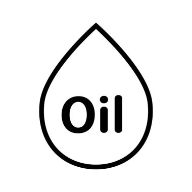 Simple oil icon. Energy. Editable vector.