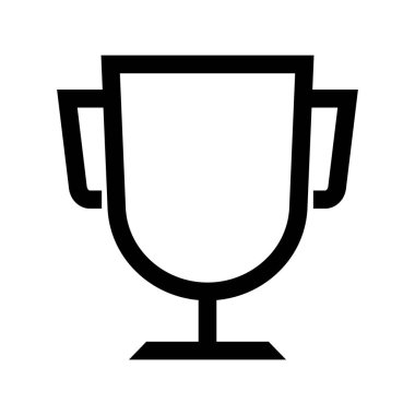 Simple trophy cup. Award. Editable vector.
