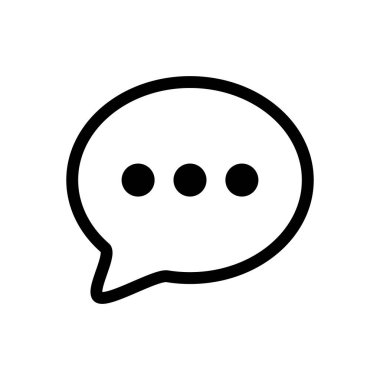 Konuşma balonu ikonu. Konuş ve not al. Düzenlenebilir vektör.