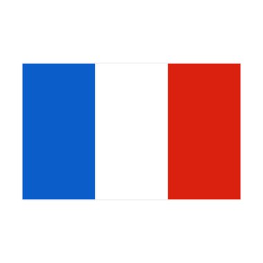 Fransız Bayrak Simgesi. Fransa. Düzenlenebilir vektör.