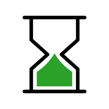 Modern kum saati ikonu. Kum saati. Düzenlenebilir vektör.