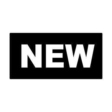 Yeni siluet simgesi. Son bilgiler. Düzenlenebilir vektör.