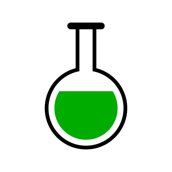 Flask Icon Chemical Liquid Editable Vector — Stock Vector