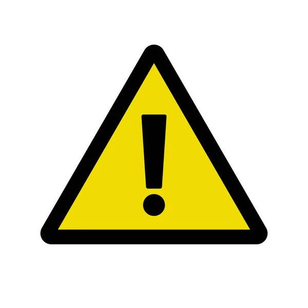 Achtung Symbol Warnung Oder Gefahrenmeldung Editierbarer Vektor — Stockvektor