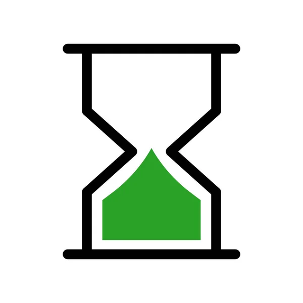 Modern Hourglass Icon Sandglass Editable Vector — Stock Vector