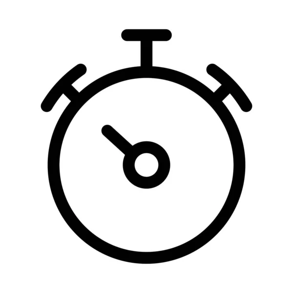 Eenvoudig Stopwatch Icoon Timer Tijdmanagement Bewerkbare Vector — Stockvector