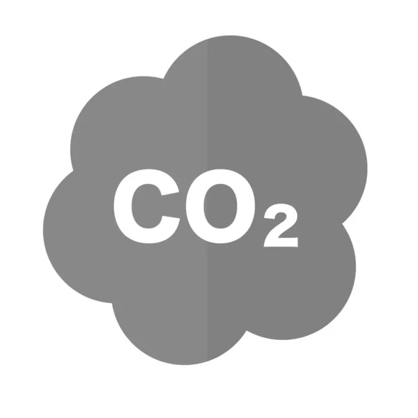 Co2 Carbon Dioxide Air Pollution Editable Vector — Stock Vector