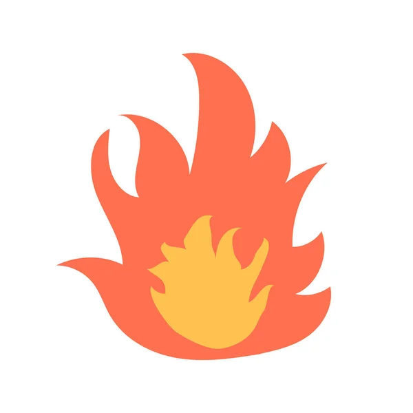 Intense Burning Fire Icon Editable Vector — Stock Vector