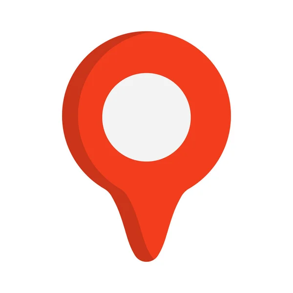 Icono Pin Mapa Redondo Ubicación Vector Editable — Vector de stock