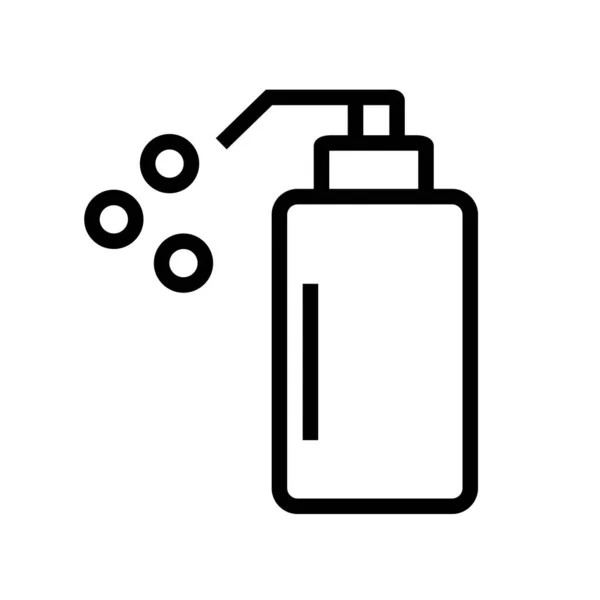 Sabun Şişesi Köpük Ikonu Düzenlenebilir Vektör — Stok Vektör