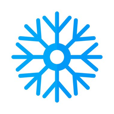 Kar tanesi ikonu. Buz kristali Kış ortası. Düzenlenebilir vektör.