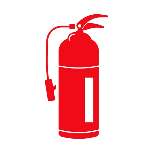 Vörös Tűzoltó Készülék Ikon Tűzoltó Létesítmény Vágható Vektor — Stock Vector