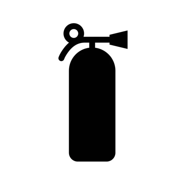 Fire Extinguisher Silhouette Icon Editable Vector — Stock Vector