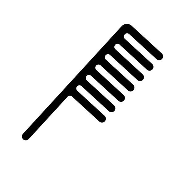 髪の櫛のアイコン 美と身づくろい 編集可能なベクトル — ストックベクタ