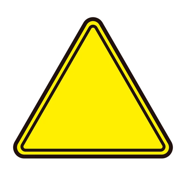 Signo Amarillo Triangular Icono Vector Editable — Vector de stock