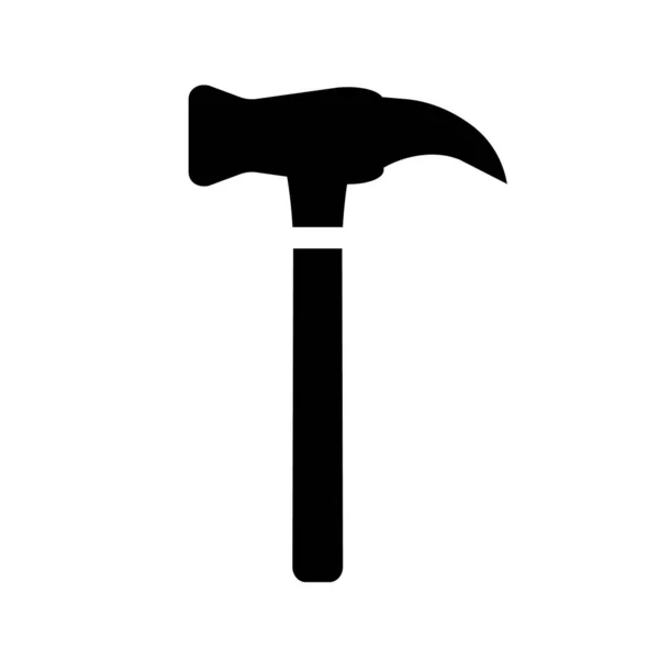 Claw Hammer Icon Hand Tool Editable Vector — Stock Vector