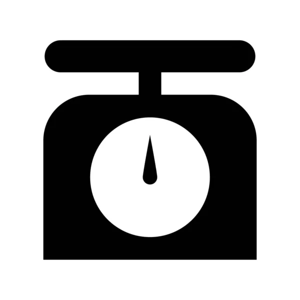 Μαύρο Εικονίδιο Σιλουέτας Κλίμακας Ισορροπίας Επεξεργάσιμο Διάνυσμα — Διανυσματικό Αρχείο