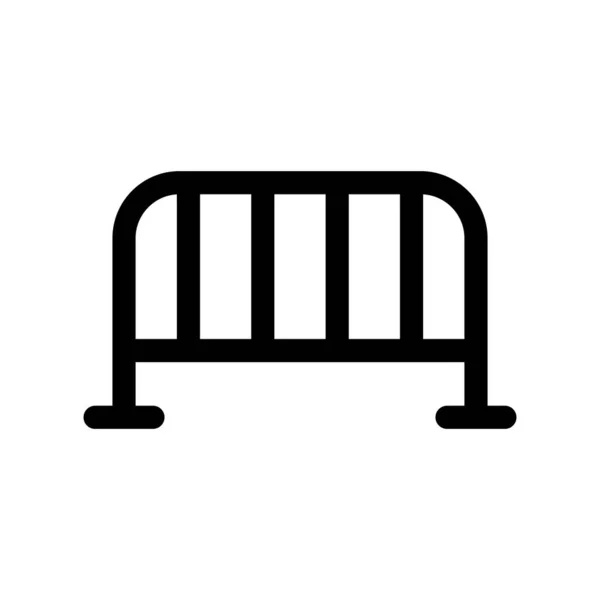 Ikona Żelaznego Ogrodzenia Wektor Edytowalny — Wektor stockowy