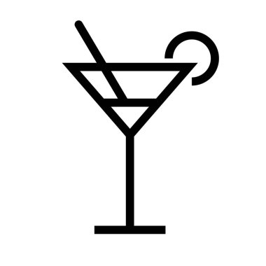 Basit bir tropik meyve suyu ikonu. Düzenlenebilir vektör.