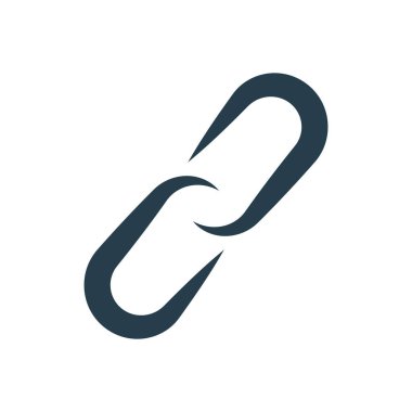 Modern bağlantı silueti simgesi. Düzenlenebilir vektör.