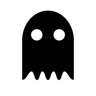 Tatlı hayalet silueti ikonu. Düzenlenebilir vektör.