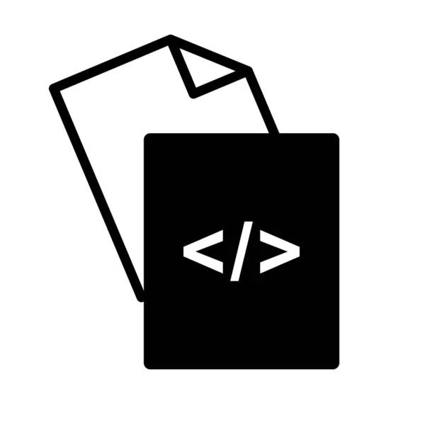 Programming Source Code Files Programming Development Editable Vector — Stock Vector