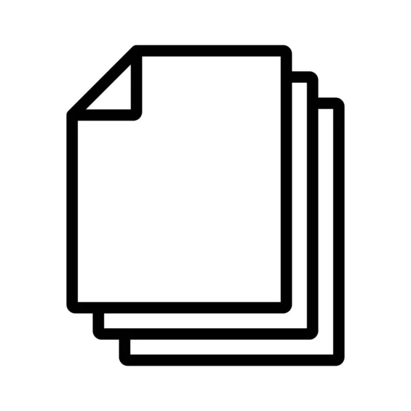 Mehrere Dateikopiersymbole Editierbarer Vektor — Stockvektor