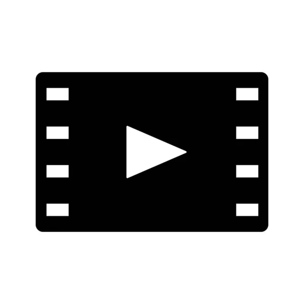 Film Lecture Vidéo Film Cinéma Vecteur Modifiable — Image vectorielle