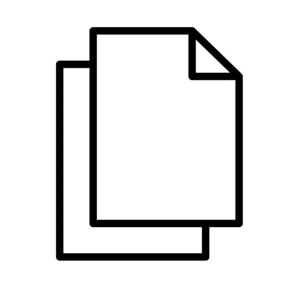 Dokument Icon Kopieren Kopieren Von Dateidaten Editierbarer Vektor — Stockvektor