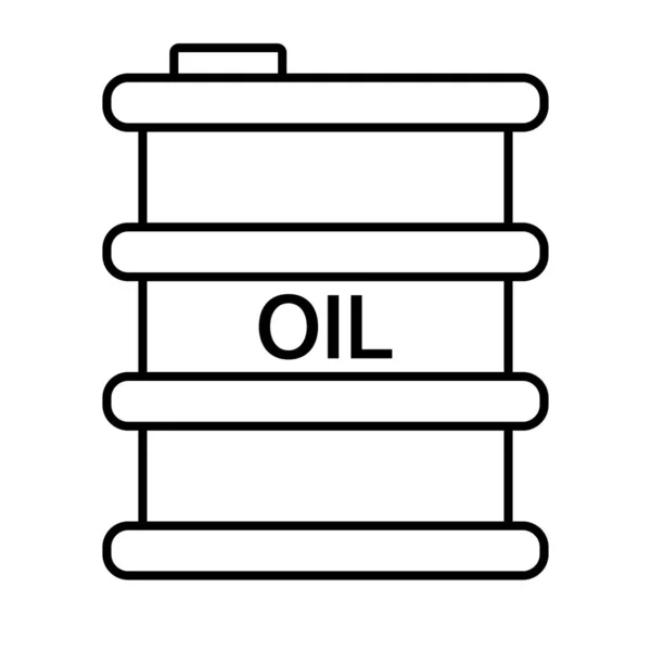 Icono Tambor Aceite Simple Almacenamiento Combustible Para Petróleo Petróleo Crudo — Archivo Imágenes Vectoriales