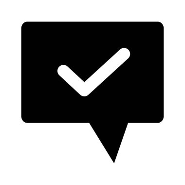 Balon siluet simgesini işaretle. Düzenlenebilir vektör.