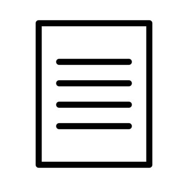 İş belgesi simgesi. Dosya. Düzenlenebilir vektör.