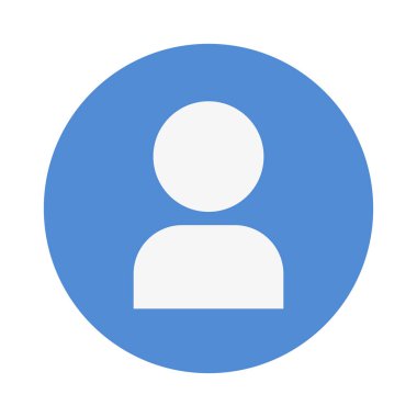 Kullanıcı Sembolü. Hesap sembolü. Düzenlenebilir vektör.